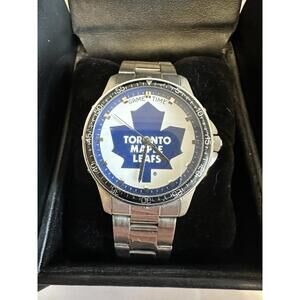 Game Time Stainless Steel Toronto Maple Leafs Watch